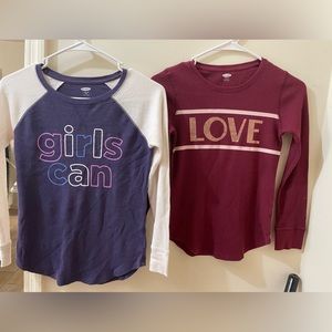 Old Navy Girls tshirts 2pair